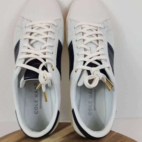 Cole Haan GrandPrø Tennis Sneaker Men's Size 10 M White & Blue - Picture 11 of 12